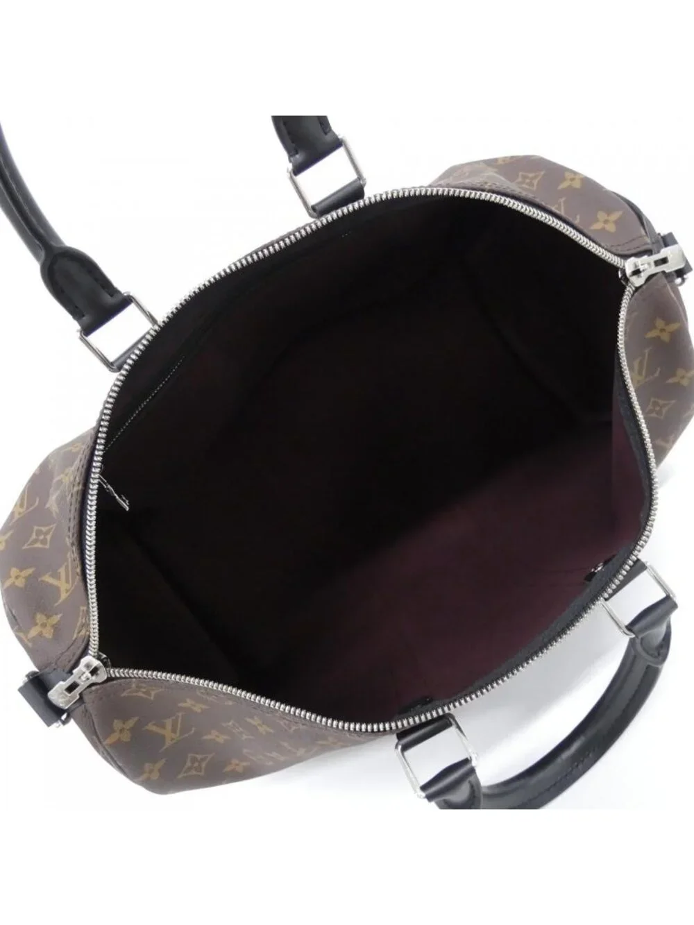Louis Vuitton Monogram Macassar Keepall Bandouliere 45 Boston Bag